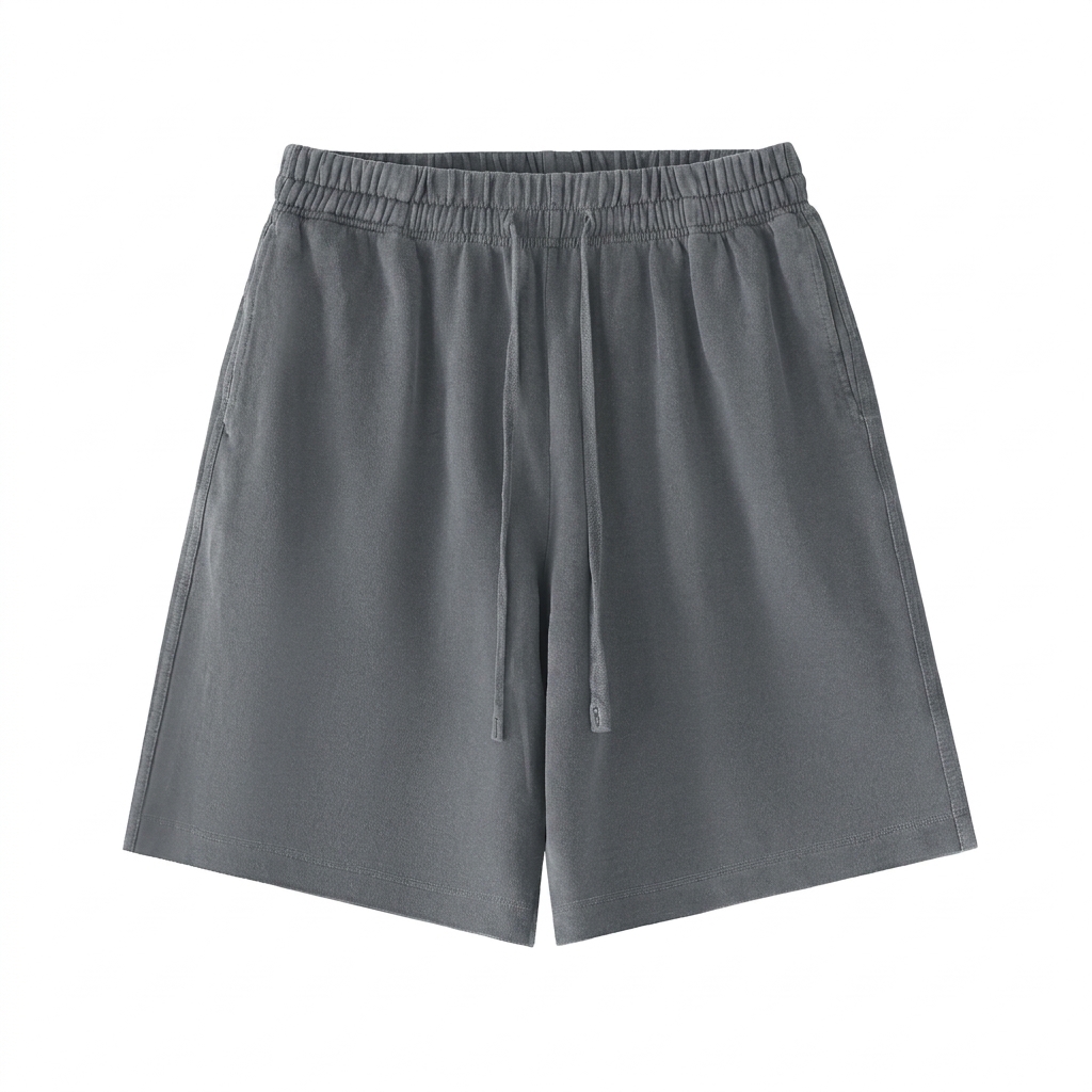 Custom Vintage Wash Cotton Shorts — Shorts