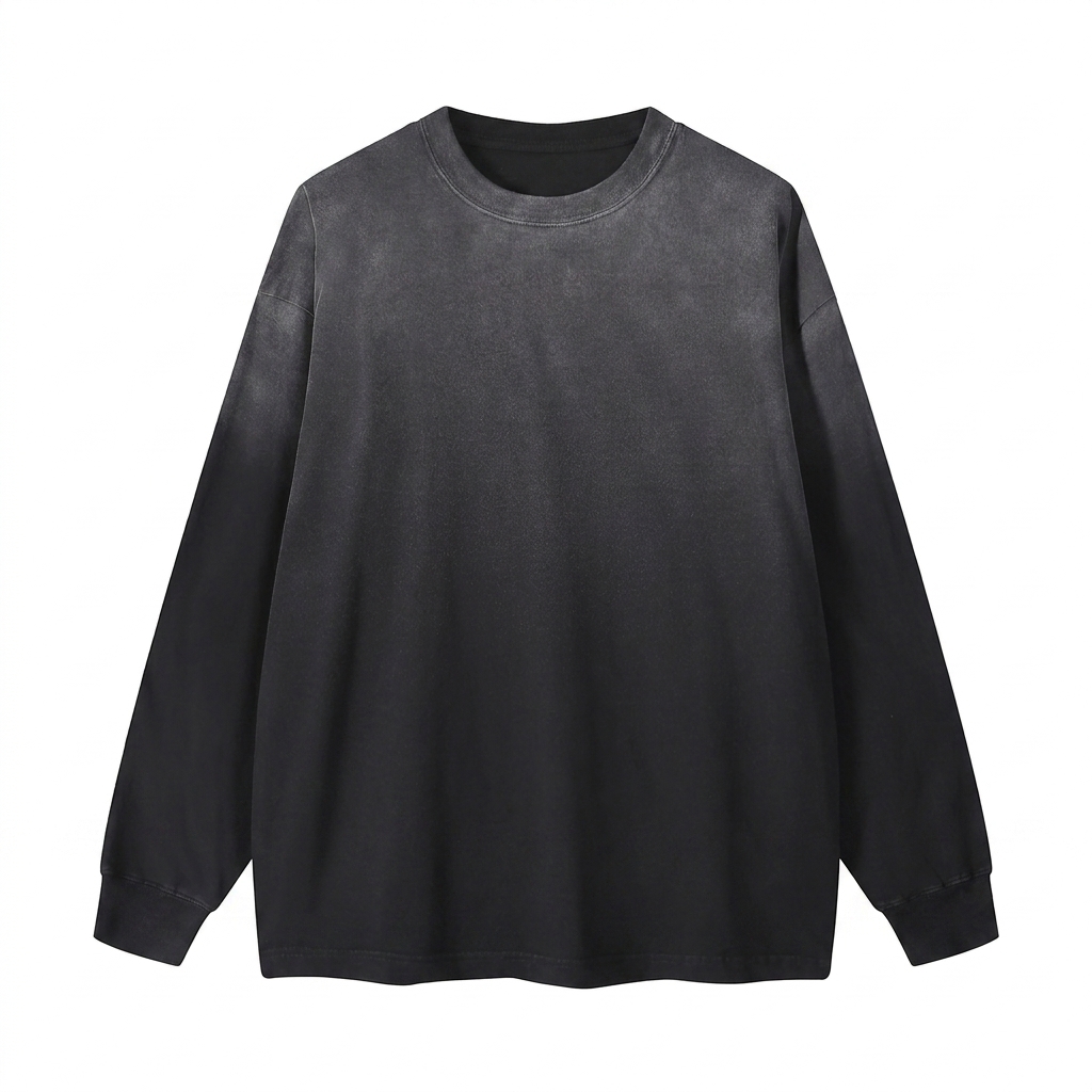 Custom Washed Long Sleeve T-Shirt — Long Sleeves