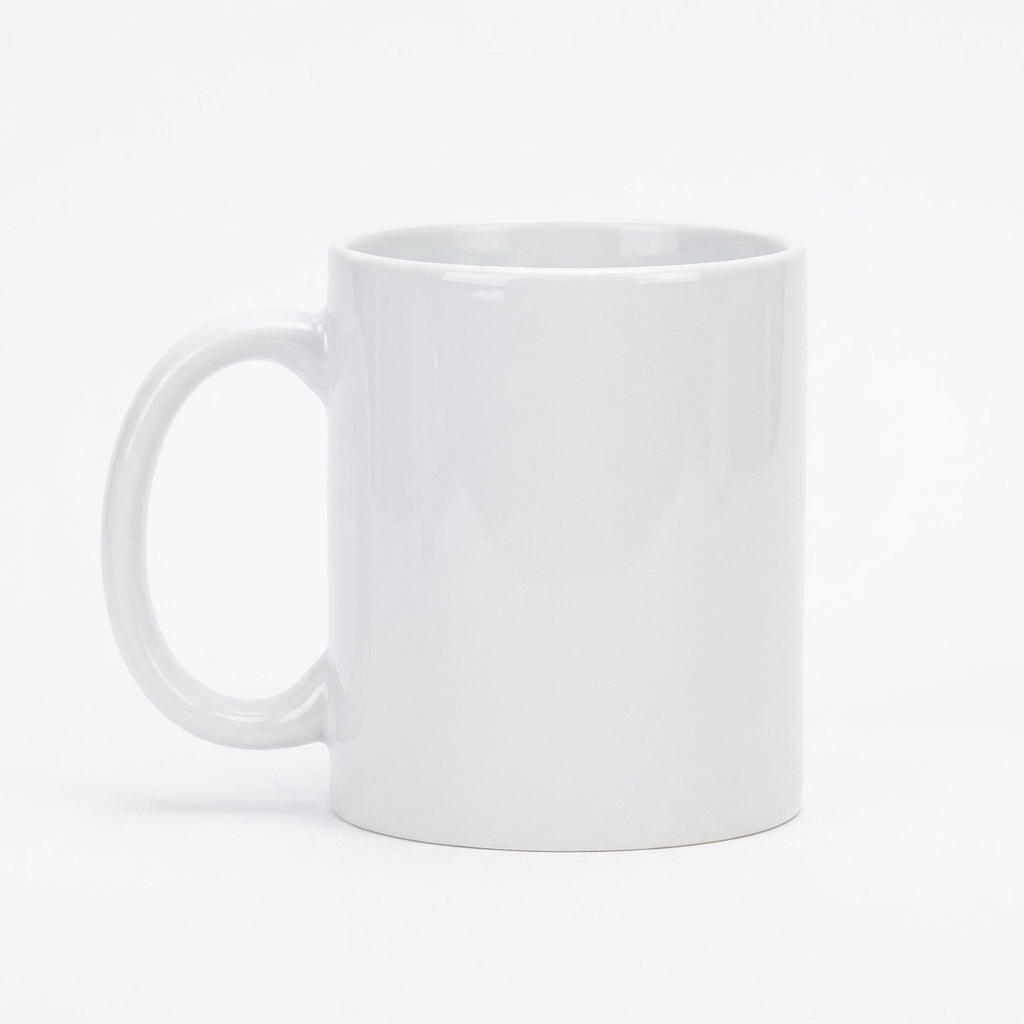 Custom White Glossy Ceramic Mug — Home & Living